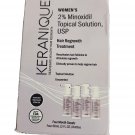 Keranique Hair Regrowth Treatment 2% Minoxidil - 4-pack - New in Open Box