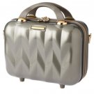 Marcy McKenna 2-in-1 Essential Milan Hardside Beauty Case-Platinum-New with Tags Marcy McKenna 2-in-1 Essential Milan Hardside Beauty Case-Platinum-New with Tags