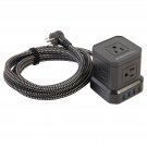 Tech Impressions Cube 9-Device Surge Protector with 10' Heavy Duty Cord, New Tech Impressions Cube 9-Device Surge Protector with 10' Heavy Duty Cord, New