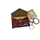 Patricia Nash Isabela Leather Card Holder w/ Key Chains -Tooled Berry Red, NEW Patricia Nash Isabela Leather Card Holder w/ Key Chains -Tooled Berry Red, NEW