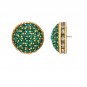 Heidi Daus "Belgium Disc" Crystal-Accented Pierced Earrings