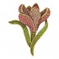Heidi Daus Spring Fever Crocus Pin With Pink & Green Cluster Crystals-NWT