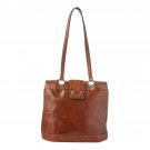Patricia Nash Marola Leather Frame Satchel Tote Bag-Cognac-NWT-$269.00