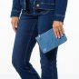 DG2 by Diane Gilman 30th Anniversary Denim Clutch w/ Strap - Indigo - NWT -