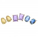 Heidi Daus Spectacular Trio Mixed-Cut Stud Earrings Set Heidi Daus Spectacular Trio Mixed-Cut Stud Earrings Set