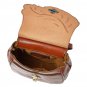 Patricia Nash Rosette Tooled Leather Crossbody-Tan-