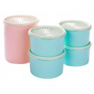 Tupperware 10-piece Heritage Canister Set - Vintage Blue Tupperware 10-piece Heritage Canister Set - Vintage Blue