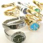 Colleen Lopez Round Dial Coil Wrap Bracelet Watch, Abalone / Silvertone LP- $155
