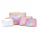 Traveler's Choice Cloverland Packing Cubes 5 Piece Set, Rainbow Pink, Brand New