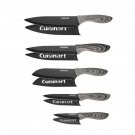 Cuisinart 10 PIECE CERAMIC COATED KNIFE SET - FAUX WOOD, Black Blade, New In Box Cuisinart 10 PIECE CERAMIC COATED KNIFE SET - FAUX WOOD, Black Blade, New In Box