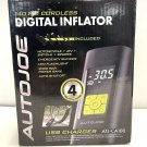 Auto Joe ATJ-CA100 Cordless Digital Air Pump Inflator + Power Bank- New