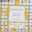 Beekman 1802 Lavender Goat Milk Soap bar 9.0 fl oz. New & Sealed