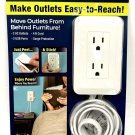 Presto Plug Wall Outlet Extender 4 ft Cord Peel & Stick As Seen On TV 2 AC 2 USB Presto Plug Wall Outlet Extender 4 ft Cord Peel & Stick As Seen On TV 2 AC 2 USB