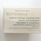 Beekman 1802 Buttermilk Makeup Melting Cleansing Balm 0.39 Oz. New & Sealed