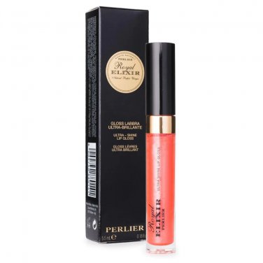 Perlier ROYAL ELIXIR ULTRA SHINE LIP GLOSS "CORAL", 0.18 fl oz. New  (open box)