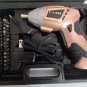 Caliber 4.8-V Cordless Screwdriver Drill W/ Toolbox-8 Sockets-32 Bits-Pink-NEW