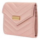 G by Giuliana Lamb Leather Chevron Quilted Flap Wallet Rosy Sand
