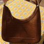 Naturalizer Croc Embossed Handbag / Structured bag Carmel Brown, New With Tags