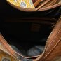 Naturalizer Croc Embossed Handbag / Structured bag Carmel Brown, New With Tags