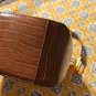 Naturalizer Croc Embossed Handbag / Structured bag Carmel Brown, New With Tags
