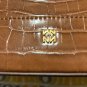 Naturalizer Croc Embossed Handbag / Structured bag Carmel Brown, New With Tags