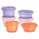 Tupperware 12-Piece Heritage Sheer Mini Bowl Set: Multi Pink, Purple, Coral Tupperware 12-Piece Heritage Sheer Mini Bowl Set: Multi Pink, Purple, Coral