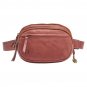 Born Dariel Multi-Compartment Leather Belt Bag, in Saddle, Wine or Mineral Blue