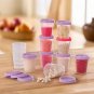 Tupperware® 24-piece Portion All Tupper Minis Super Set, Purple, New