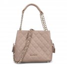 Ron White Easton Quilted Nappa Leather Satchel Bag Dune