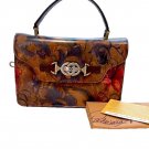 Patricia Nash Porcili Leather Top-Handle Crossbody Bag- Print Floral MSRP $249 Patricia Nash Porcili Leather Top-Handle Crossbody Bag- Print Floral MSRP $249