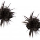 Hairdo Spiky Clip Textured Natural Looking Hairpiece  R2 Ebony 2-Pack