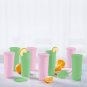 Tupperware Tumblers Straight Side Cups with Seals 16oz Set of 8, Pink & Green