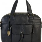 Born Bonvini Leather Satchel Handbag Black Born Bonvini Leather Satchel Handbag Black