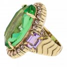 HEIDI DAUS Alta Moda Dramatic Stone Ring Choose Color-NWT