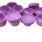 Tupperware 16-piece Heritage Round Mini Bowls W/ Lids Set-Yellow-NEW