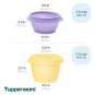 Tupperware 16-piece Heritage Round Mini Bowls W/ Lids Set-Yellow-NEW