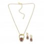 Heidi Daus You're Gonna Flip Crystal Convertible Jewelry Set Red