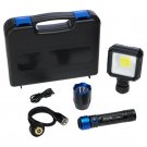 OneClik Interchangeable Rechargeable Flashlight Kit with Storage Case, New OneClik Interchangeable Rechargeable Flashlight Kit with Storage Case, New