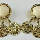 HEIDI DAUS Boho Chic Vintage Medallion Cream Drop Earrings NWT Choose Your Color HEIDI DAUS Boho Chic Vintage Medallion Cream Drop Earrings NWT Choose Your Color