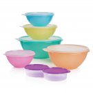 Tupperware 14-piece Wonderlier Vintage Series Bowl Set, Solid Color Bases, NIB Tupperware 14-piece Wonderlier Vintage Series Bowl Set, Solid Color Bases, NIB