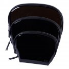 Samantha Brown To-Go 3-pack Clear Cosmetic Organizer Set, Black Samantha Brown To-Go 3-pack Clear Cosmetic Organizer Set, Black