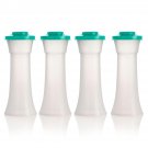 Tupperware 4-piece Hourglass Seasoning Shaker Set, Clear & Mint Green Tupperware 4-piece Hourglass Seasoning Shaker Set, Clear & Mint Green