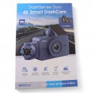 Vivitar 4k Smart Dash Cam Dashcam Dashsense Duo AI Powered-Blue-NEW In Box Vivitar 4k Smart Dash Cam Dashcam Dashsense Duo AI Powered-Blue-NEW In Box