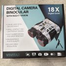 Vivitar Digital Camera Binoculars With Night Vision & Accessory Kit, Silver 18X Vivitar Digital Camera Binoculars With Night Vision & Accessory Kit, Silver 18X