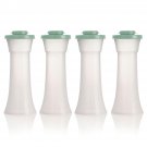 Tupperware 4-piece Hourglass Seasoning Shaker Set, Clear & Deep Green Tupperware 4-piece Hourglass Seasoning Shaker Set, Clear & Deep Green