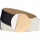 WynneCollection Interlocking Circle Sliding Strap Belt Black/Cream Missy NWT WynneCollection Interlocking Circle Sliding Strap Belt Black/Cream Missy NWT