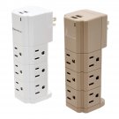 Tech Impressions 2-Pack Swivel Power Strips for Up to 11 Devices Each