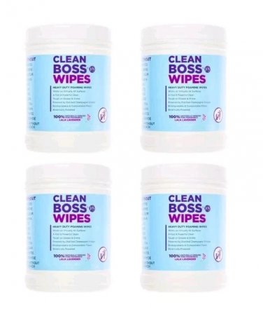 Joy CleanBoss Multi-Surface Lavender Cleaning Wipes  4-Pack Mega Tubs, 640 wipes