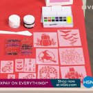 Diamond Press Happy Boo Day Stencil Stamp Watercolor Kit, new, see video