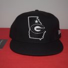 New Era Georgia Bulldogs NCAA Fitted Hat 59Fifty RARE STYLE Vintage